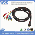 19 pines HDMI tipo A macho a 5 RCA macho enchufe Audio Vedio Cale